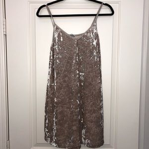 Zara collection velvet mini dress